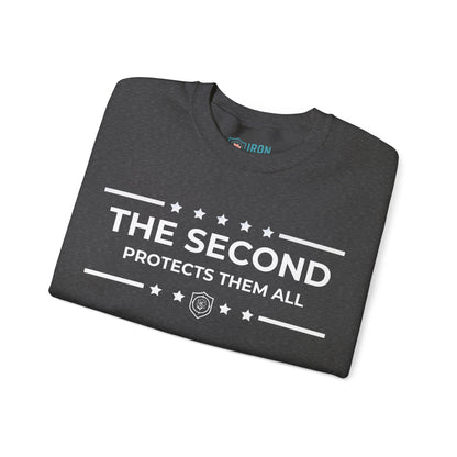 The Second: Protects Them All Iron Belle Defense Unisex Crewneck Sweatshirt
