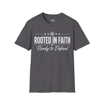 Rooted in Faith Iron Belle Defense Tee
