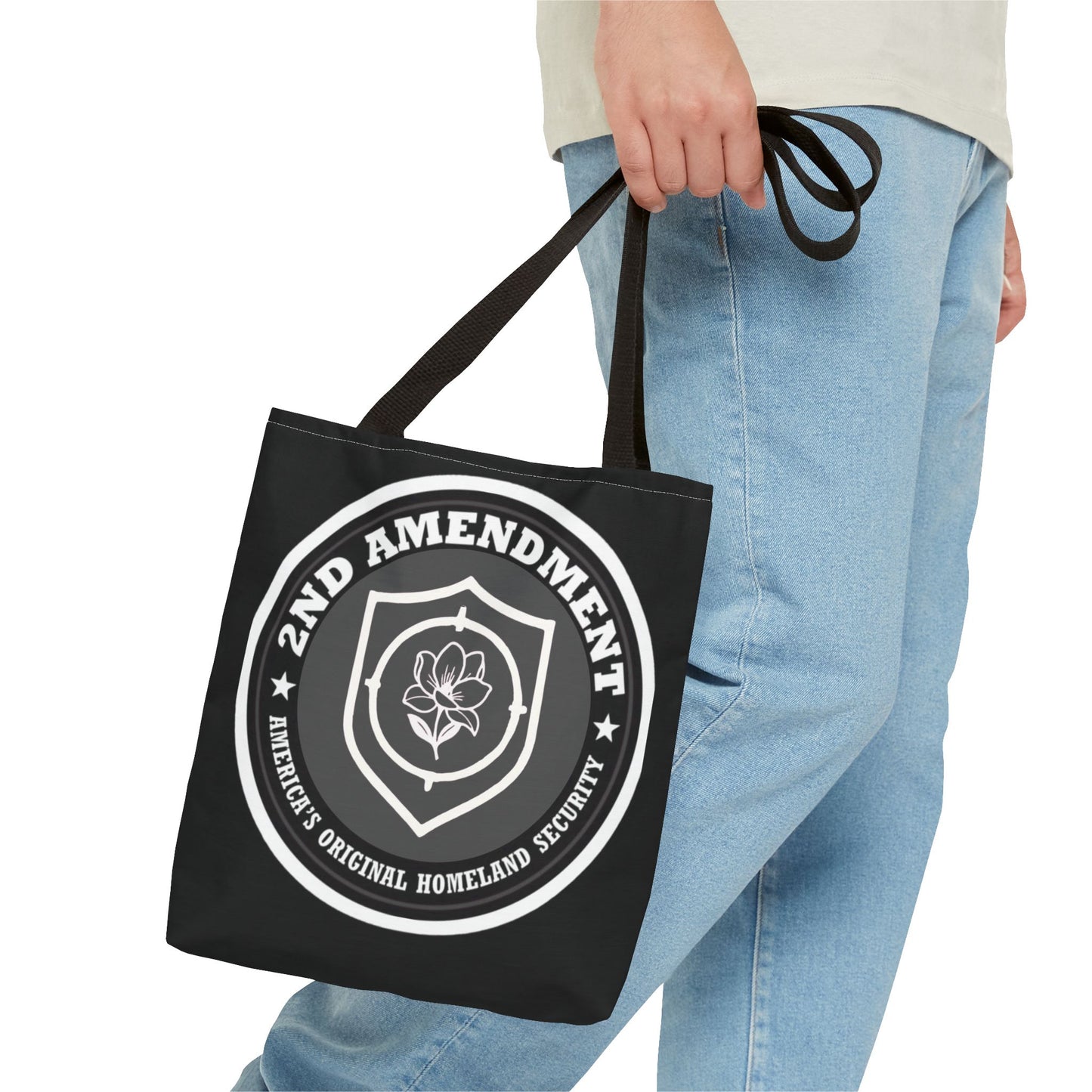 2nd Amendment Shield Tote Bag — America’s Original Homeland Security Cotton Tote