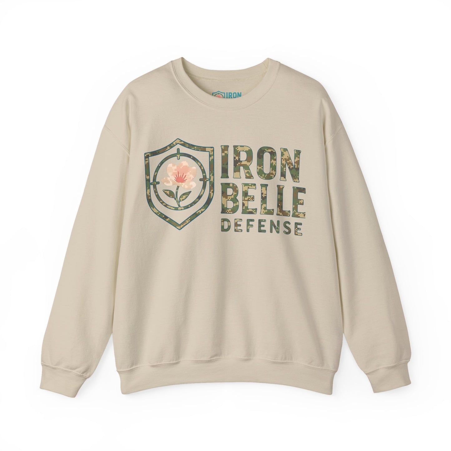 Camo Iron Belle Defense Unisex Crewneck Sweatshirt