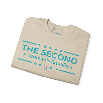 The Second:A Woman’s Equalizer Iron Belle Defense Unisex Crewneck Sweatshirt