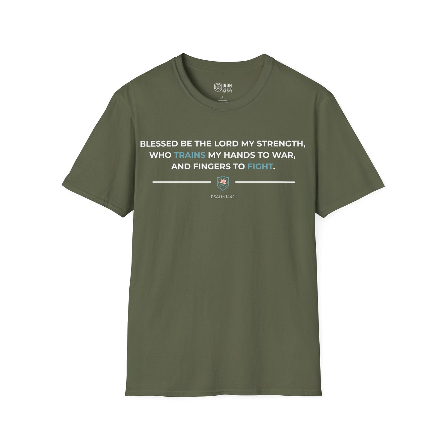 Blessed Be the Lord My Rock Iron Belle Defense Tee