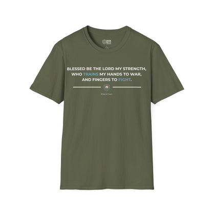 Blessed Be the Lord My Rock Iron Belle Defense Tee