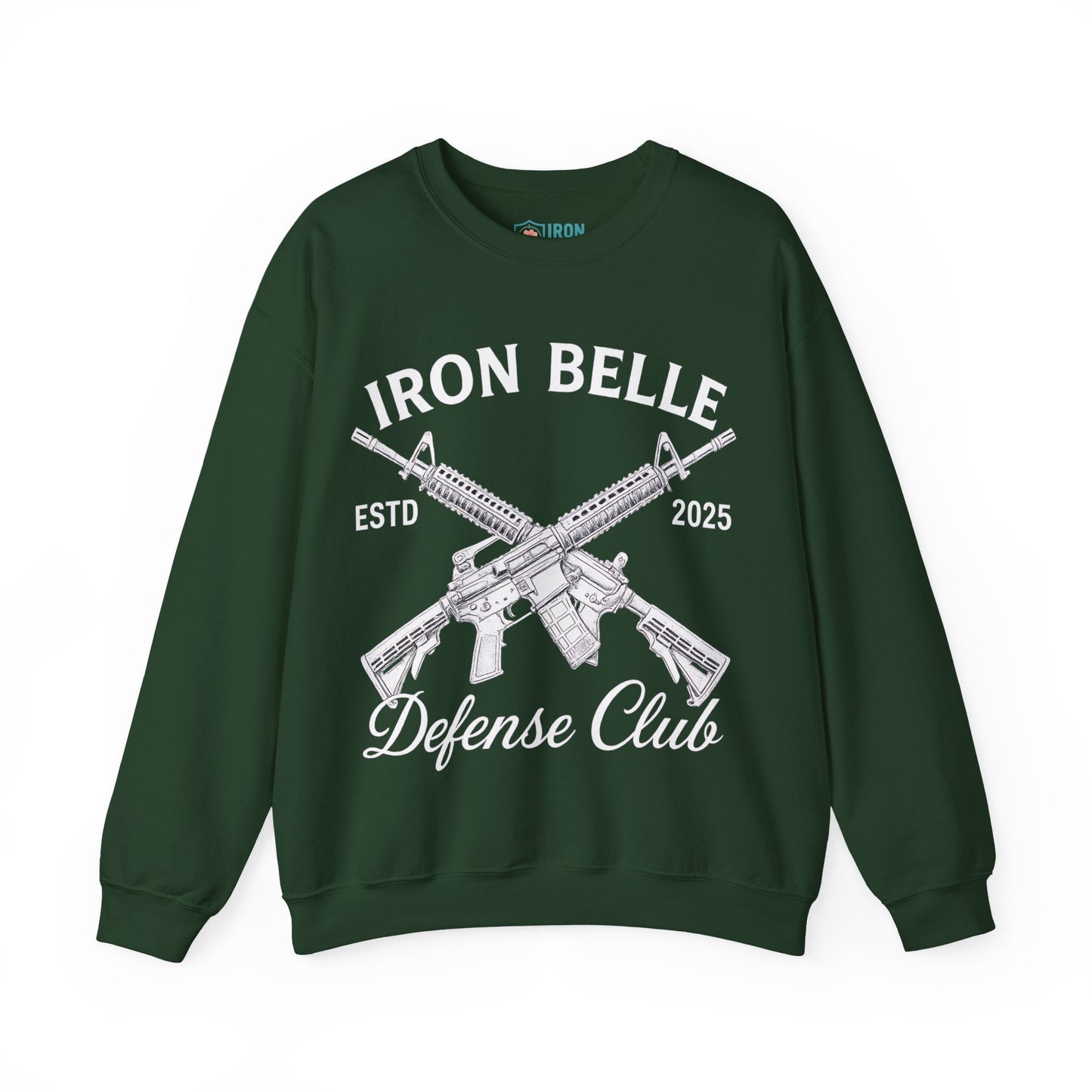Iron Belle Defense White Crest Unisex Crewneck Sweatshirt