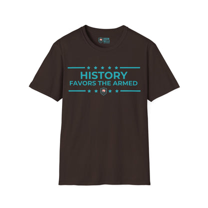 History Favors the Armed Iron Belle Defense Tee