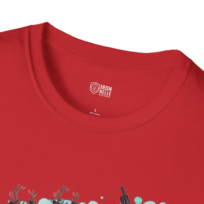 Santa & Reindeer Christmas Graphic Tee