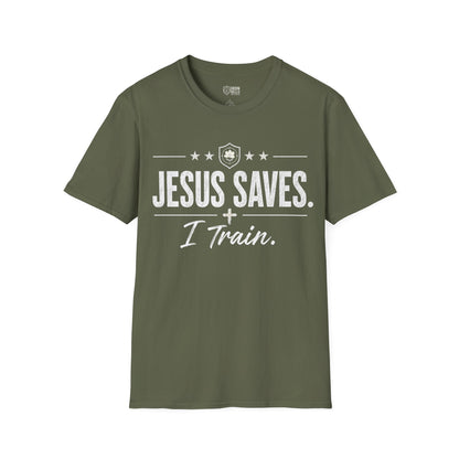 Jesus Saves I Train Tee