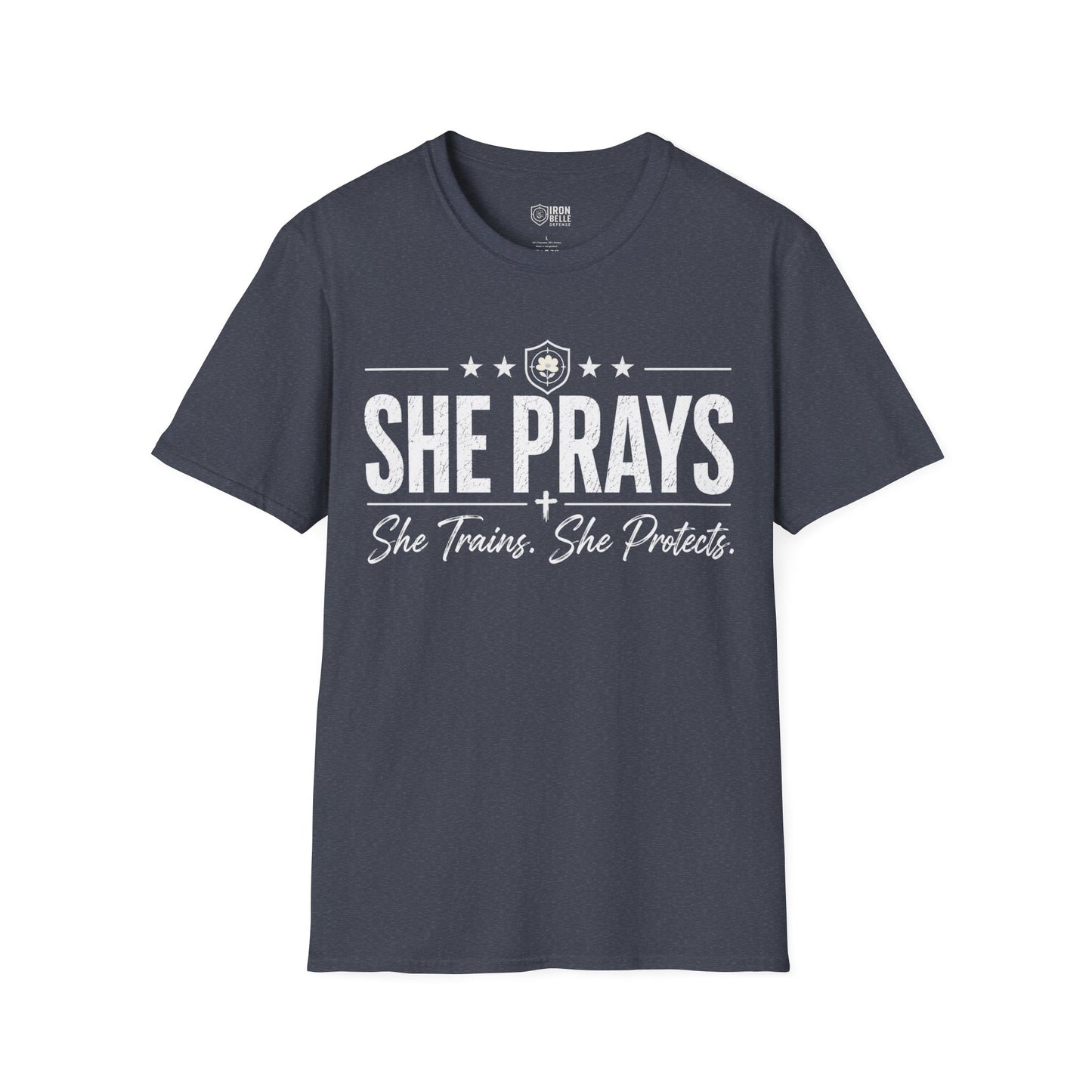 She Prays She Trains She Protects Tee