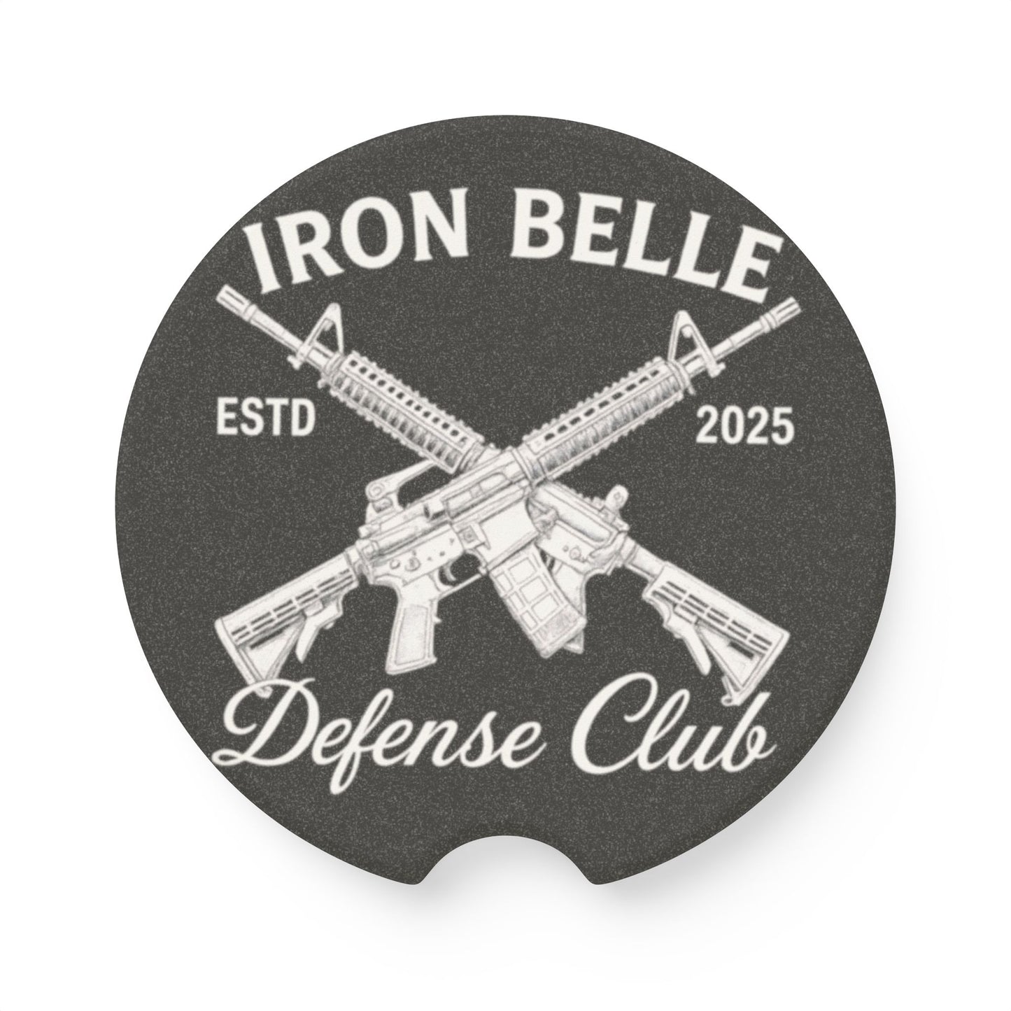 Iron Belle Defense Crest Soapstone Car Coaster