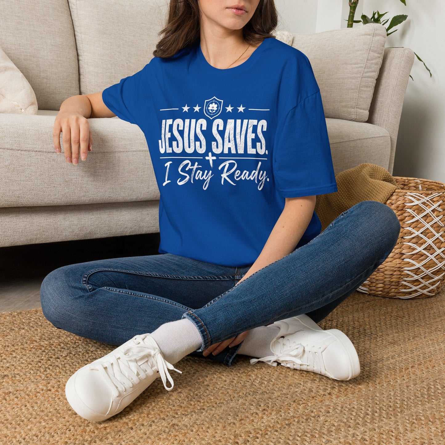 Jesus Saves I Stay Ready Tee