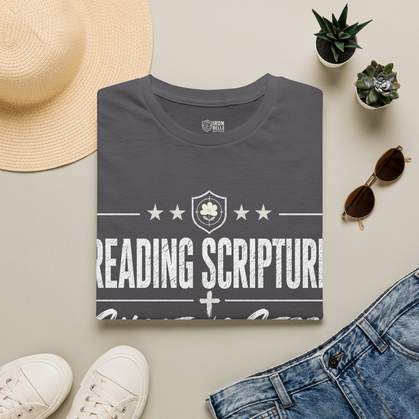 Reading Scripture Shooting Steel Tee