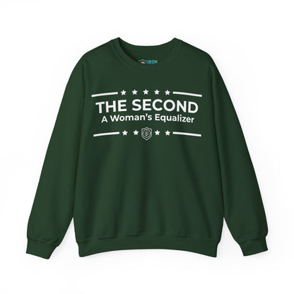 The Second:A Woman’s Equalizer Iron Belle Defense Unisex Crewneck Sweatshirt