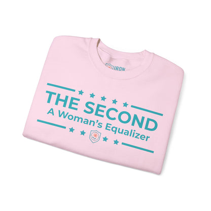 The Second:A Woman’s Equalizer Iron Belle Defense Unisex Crewneck Sweatshirt