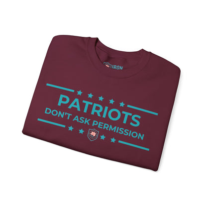 Patriots Don’t Ask Permission Iron Belle Defense Unisex Crewneck Sweatshirt