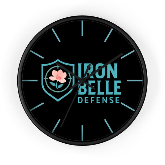 Iron Belle Defense Wall Clock Teal