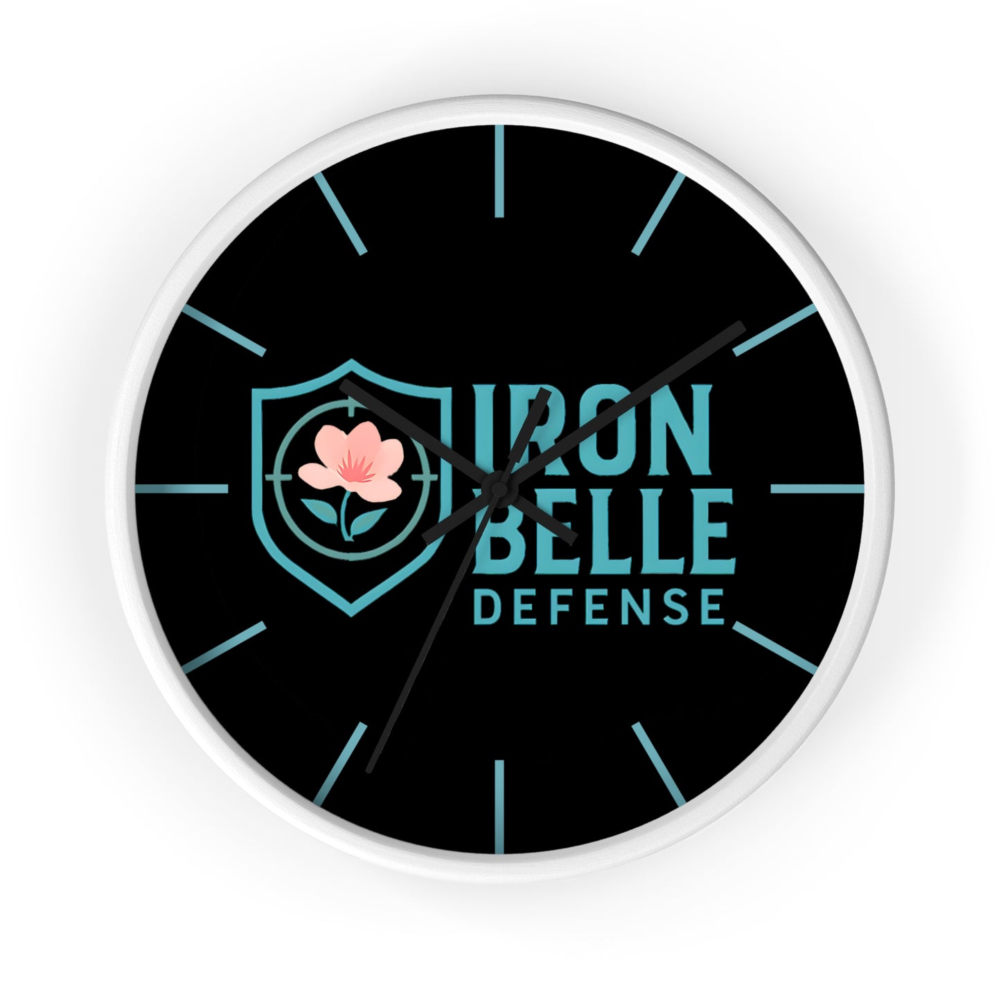 Iron Belle Defense Wall Clock Teal
