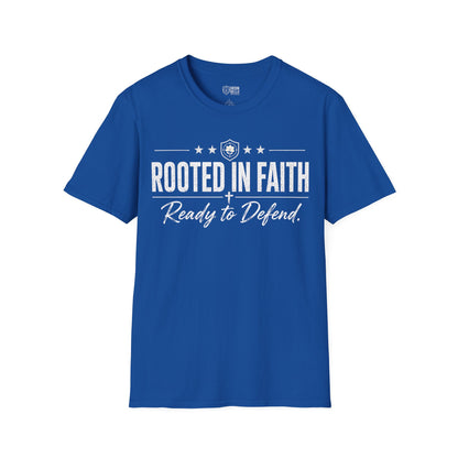 Rooted in Faith Iron Belle Defense Tee