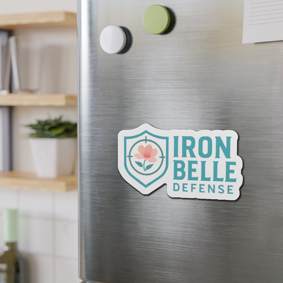 Iron Belle Defense Die-Cut Magnets