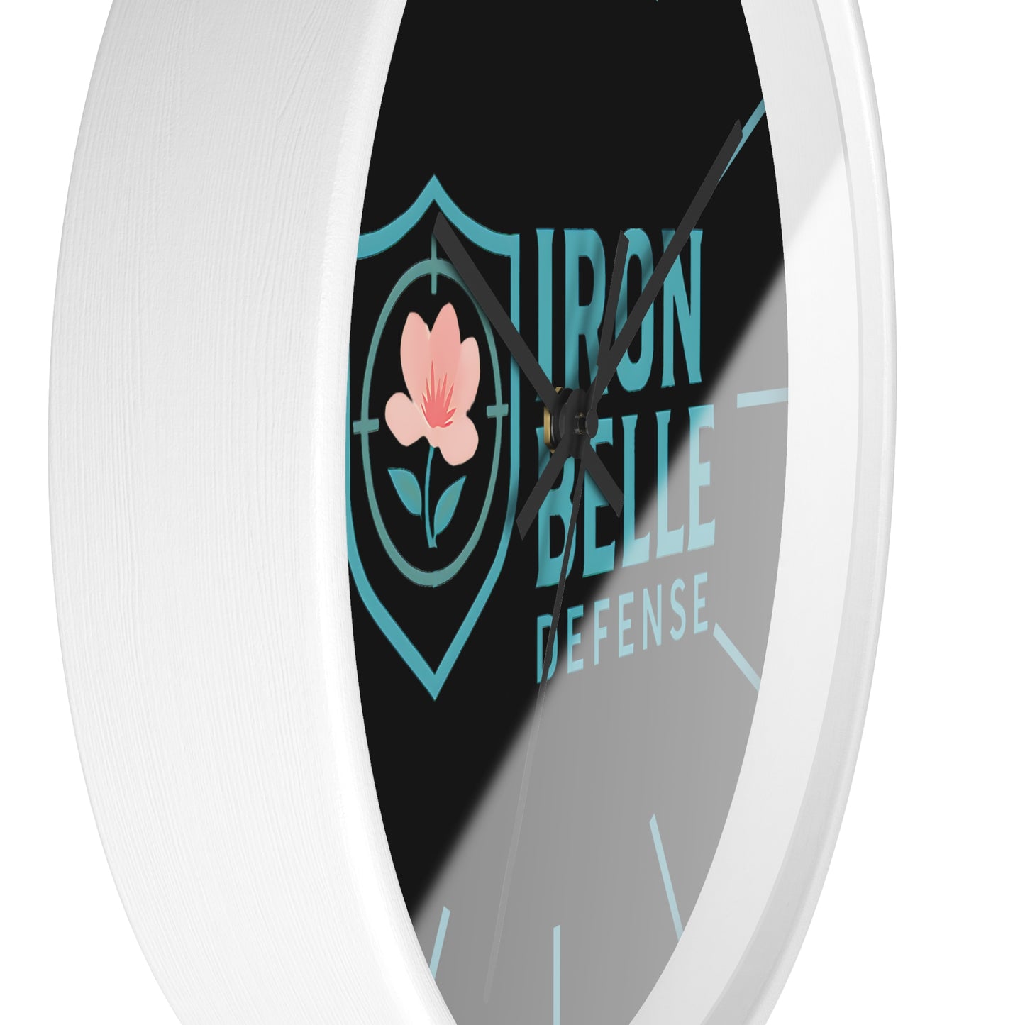 Iron Belle Defense Wall Clock Teal