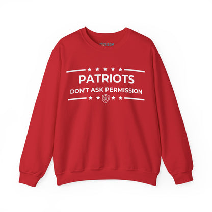 Patriots Don’t Ask Permission Iron Belle Defense Unisex Crewneck Sweatshirt