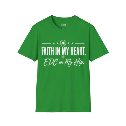 Faith in My Heart EDC on My Hip Tee