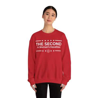The Second:A Woman’s Equalizer Iron Belle Defense Unisex Crewneck Sweatshirt