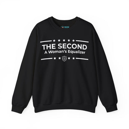 The Second:A Woman’s Equalizer Iron Belle Defense Unisex Crewneck Sweatshirt