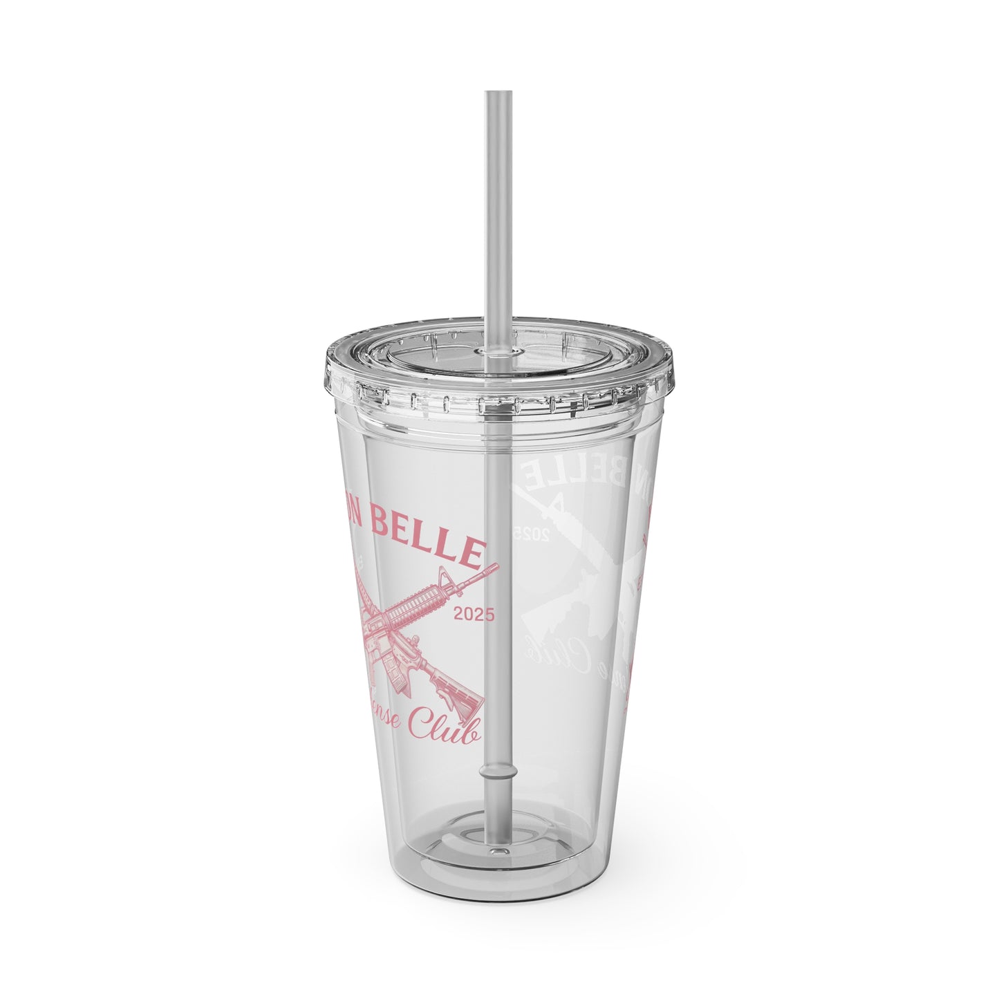 Iron Belle Defense Pink Crest Tumbler – 16oz