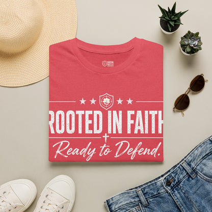 Rooted in Faith Iron Belle Defense Tee