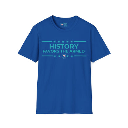 History Favors the Armed Iron Belle Defense Tee