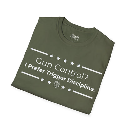 Gun Control? Unisex Softstyle T-Shirt