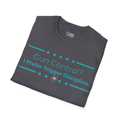 Gun Control? Unisex Softstyle T-Shirt