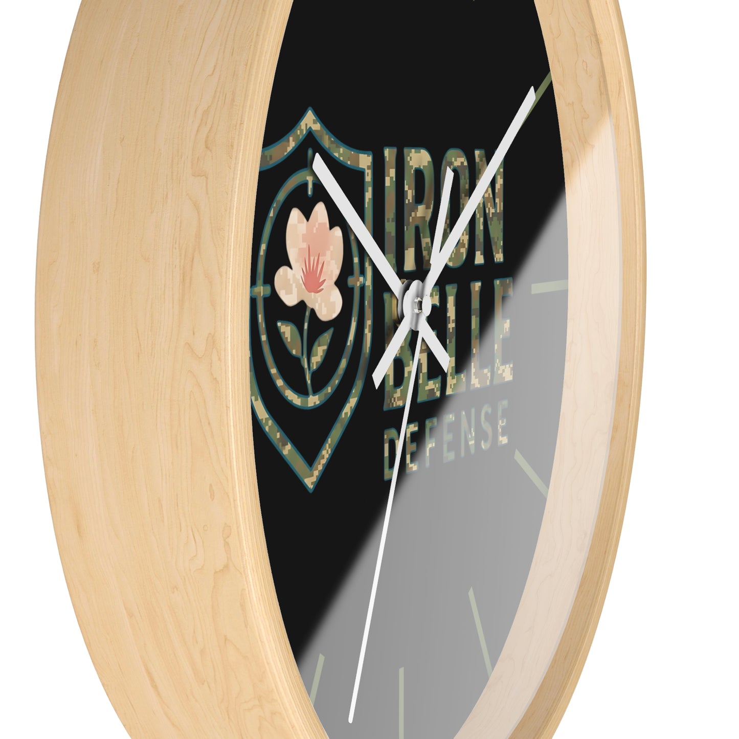 Camo Iron Belle Defense Wall Clock