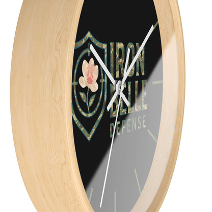 Camo Iron Belle Defense Wall Clock