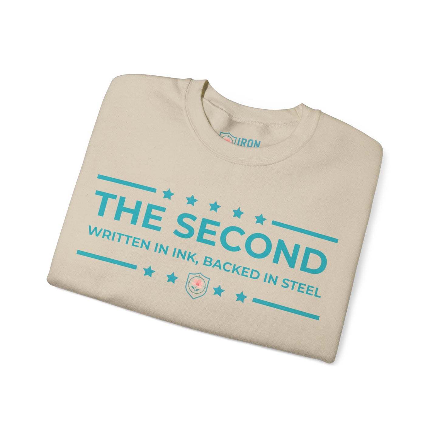 The Second: Written in Ink, Backed in Steel Iron Belle Defense Unisex Crewneck Sweatshirt