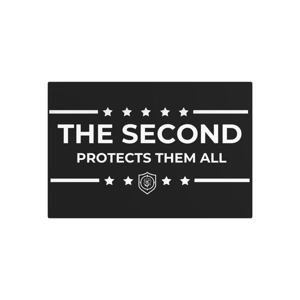 Metal Art Sign - "The Second Protects Them All”