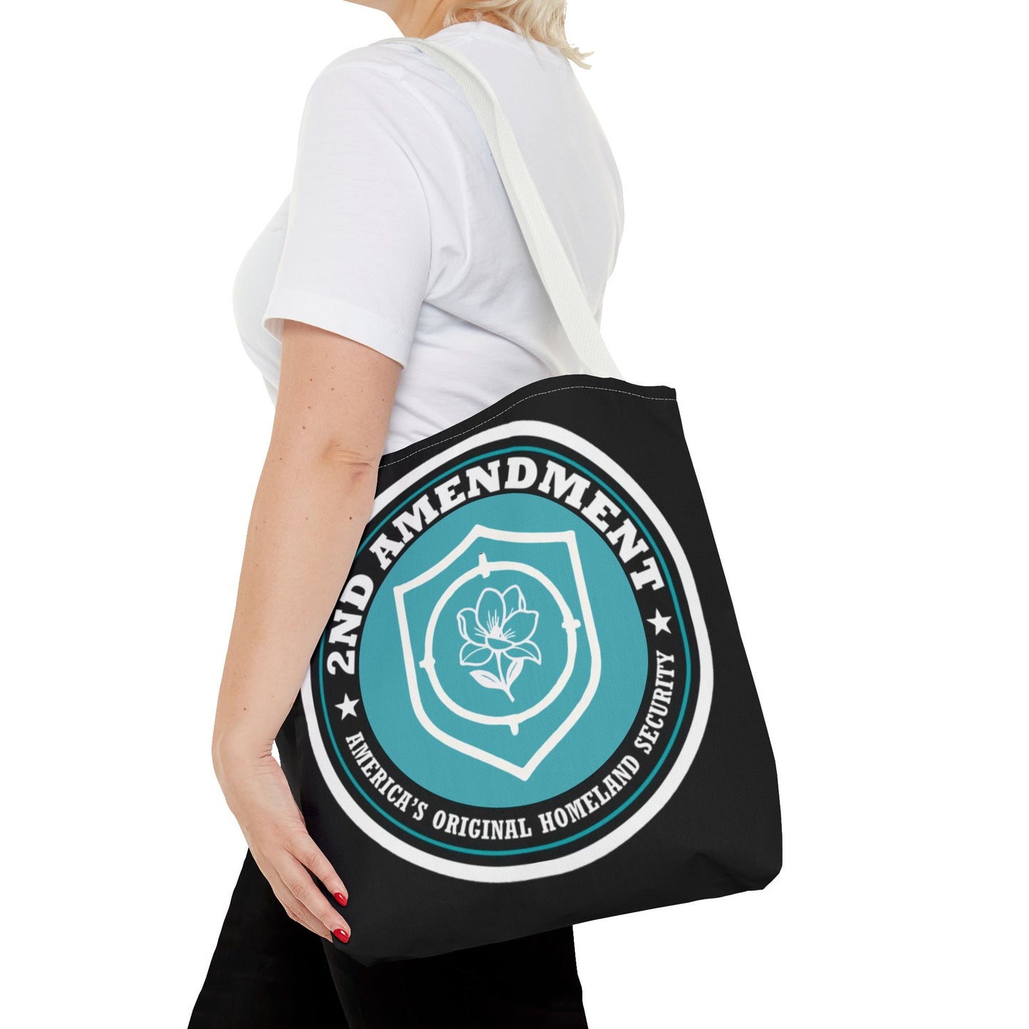 2nd Amendment Shield Tote Bag — America’s Original Homeland Security Cotton Tote