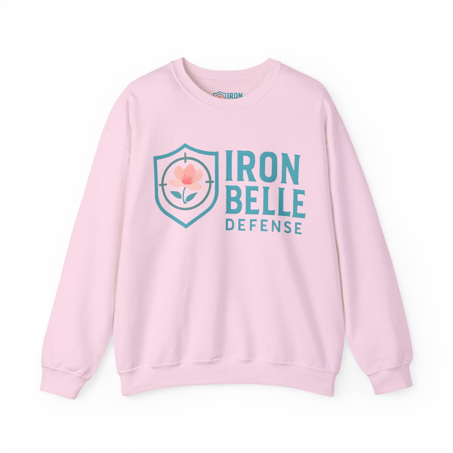 Turquoise Iron Belle Defense Unisex Crewneck Sweatshirt