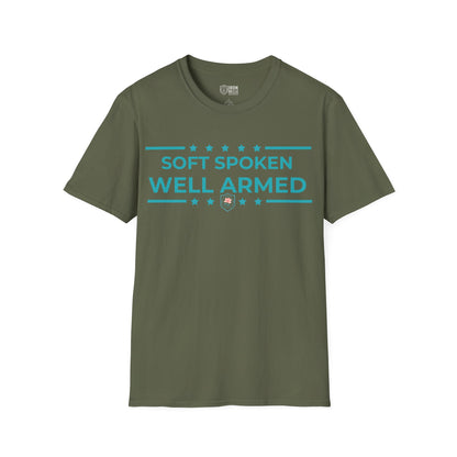 Soft Spoken Well Armed Unisex Softstyle T-Shirt