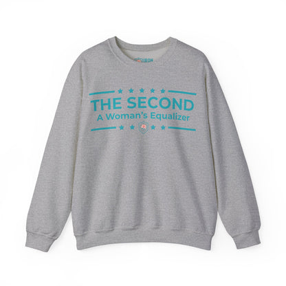 The Second:A Woman’s Equalizer Iron Belle Defense Unisex Crewneck Sweatshirt