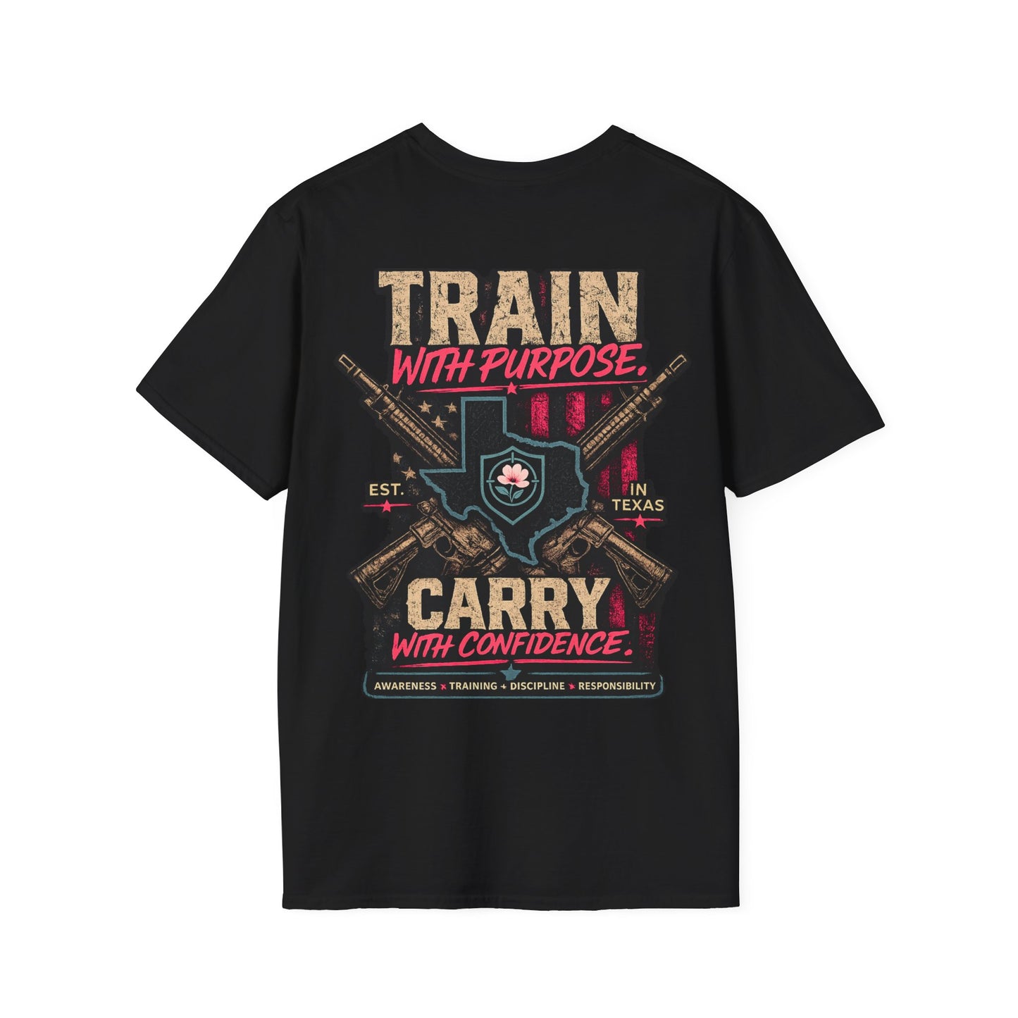 Iron Belle Defense "Train With Purpose" Unisex Softstyle T-Shirt