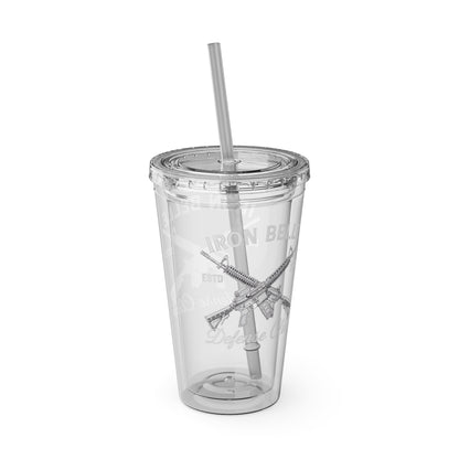 Iron Belle Defense White Crest Tumbler – 16oz