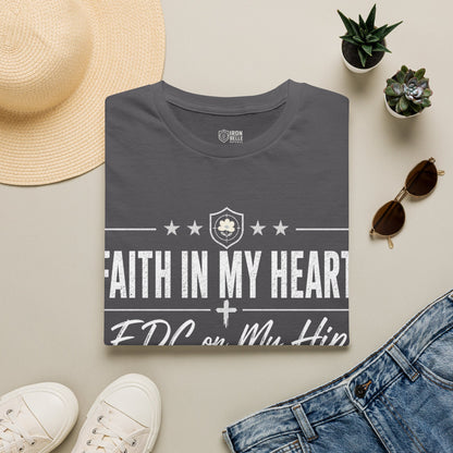 Faith in My Heart EDC on My Hip Tee
