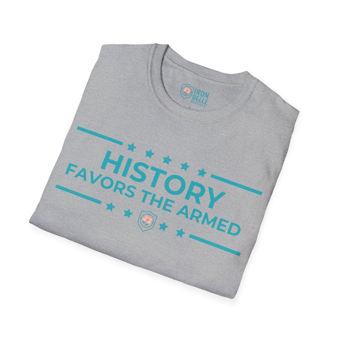 History Favors the Armed Iron Belle Defense Tee