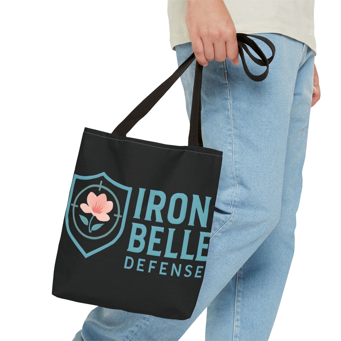 Turquoise Iron Belle Defense Tote Bag