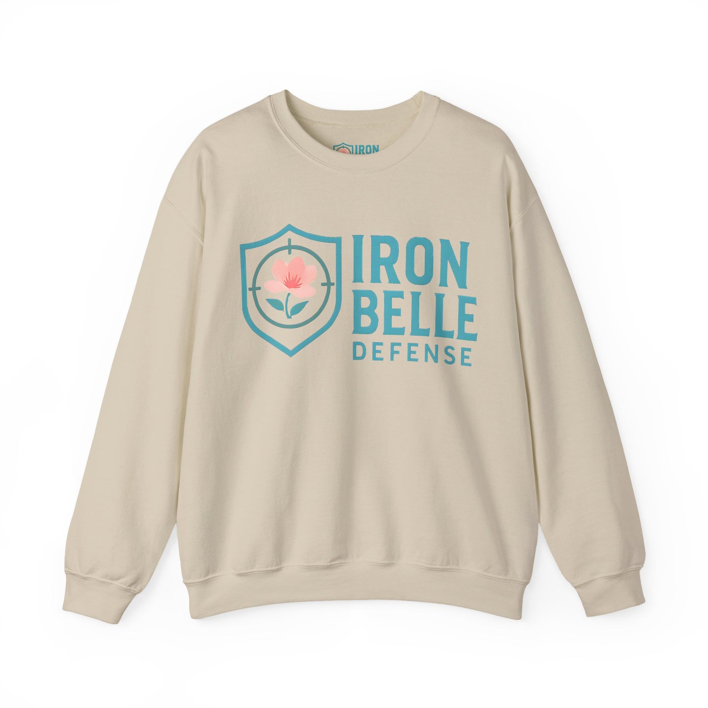 Turquoise Iron Belle Defense Unisex Crewneck Sweatshirt