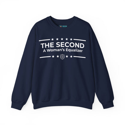 The Second:A Woman’s Equalizer Iron Belle Defense Unisex Crewneck Sweatshirt