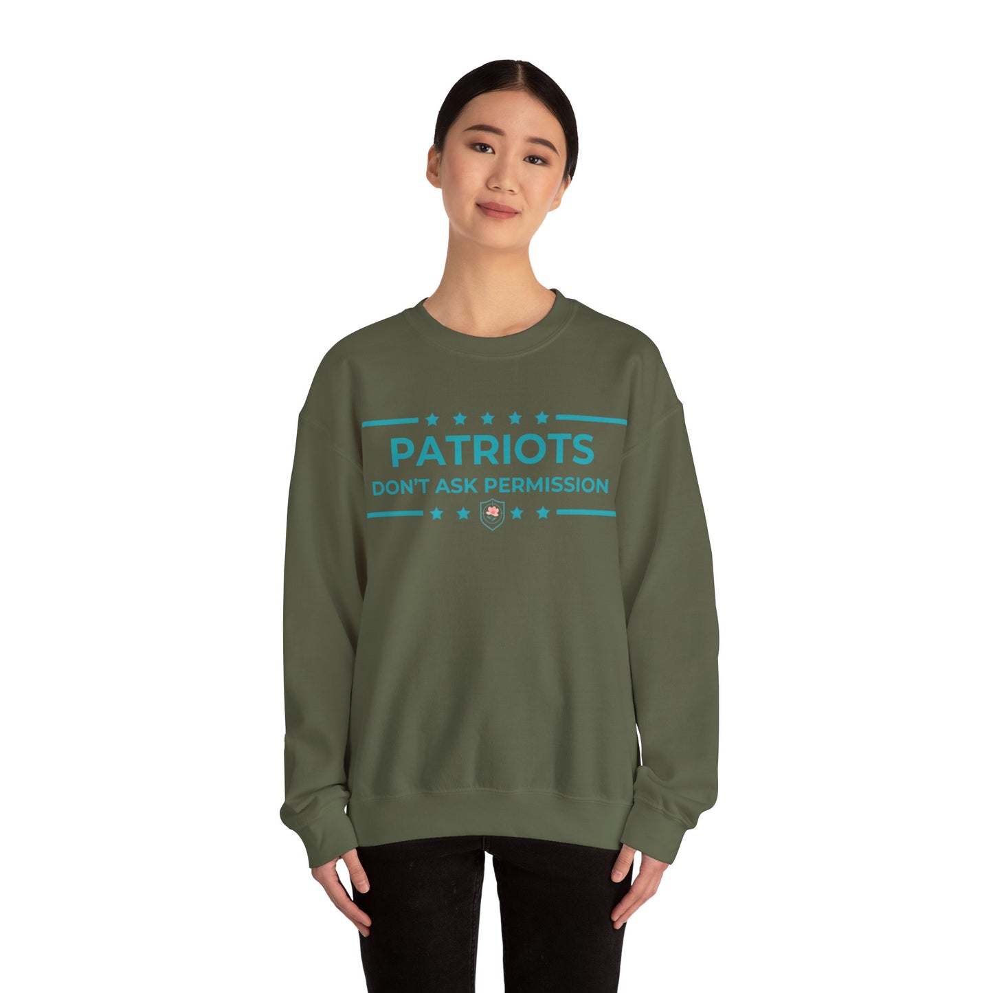 Patriots Don’t Ask Permission Iron Belle Defense Unisex Crewneck Sweatshirt