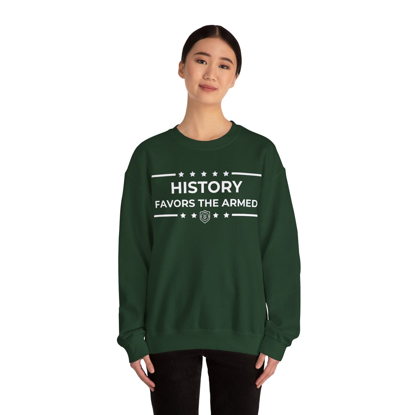 History Favors the Armed Iron Belle Defense Unisex Crewneck Sweatshirt