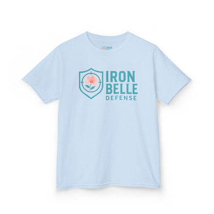 Youth Turquoise Iron Belle Defense Tee